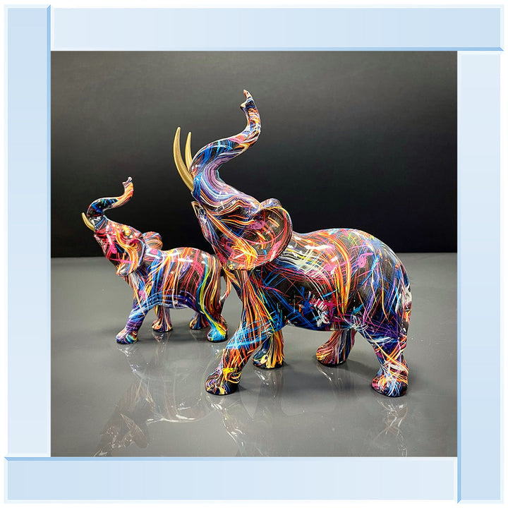 MD416 GRAFFITE ELEPHANT