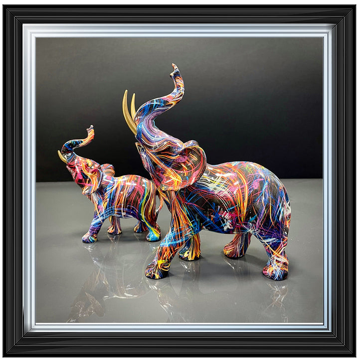 MD416 GRAFFITE ELEPHANT
