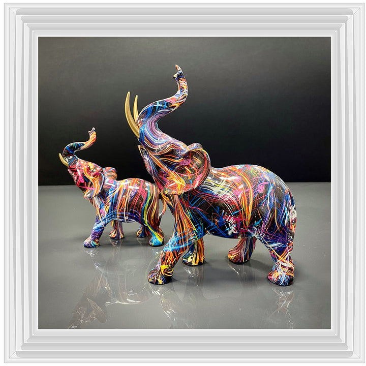 MD416 GRAFFITE ELEPHANT