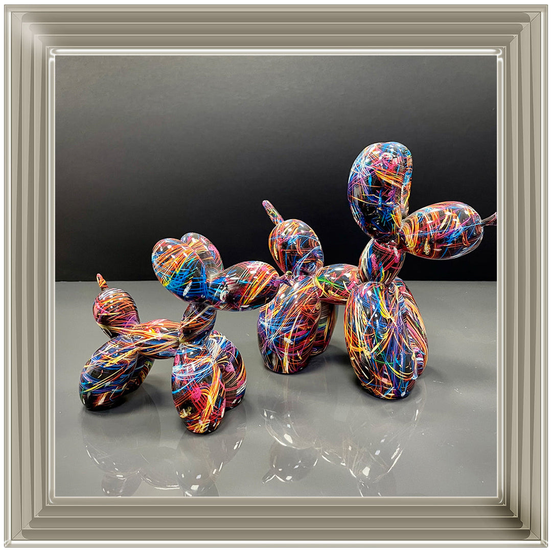 MD421 GRAFFITI  BALLOON DOGS