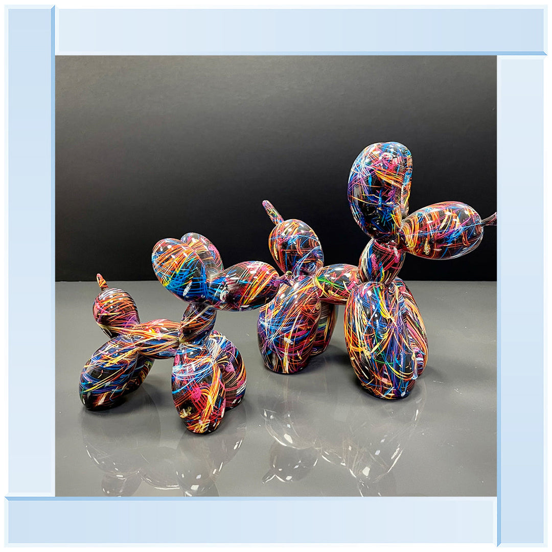 MD421 GRAFFITI  BALLOON DOGS