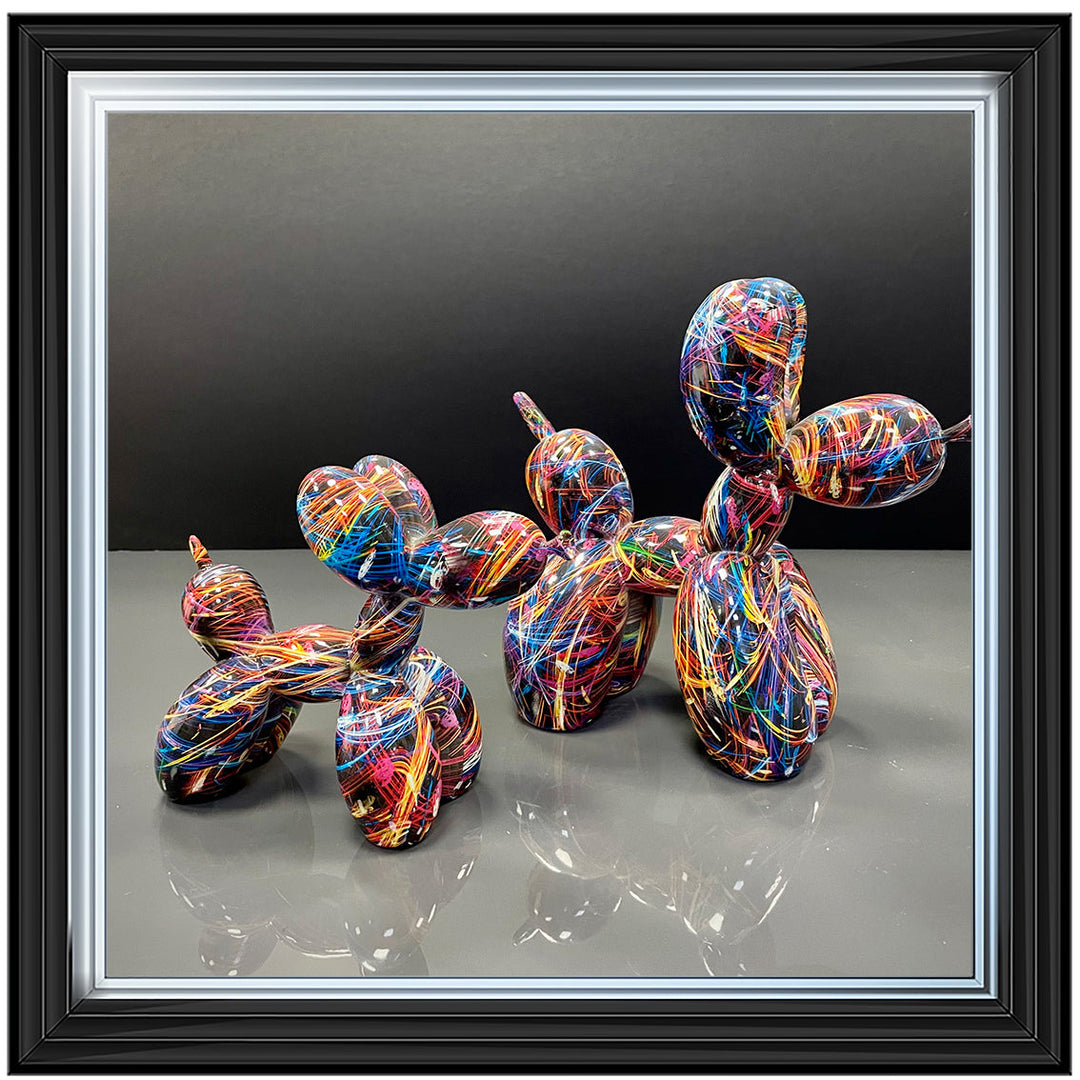 MD421 GRAFFITI  BALLOON DOGS
