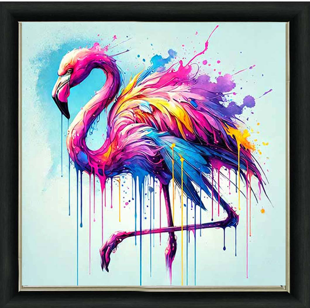 MD473 Multi Coloured Flamingo