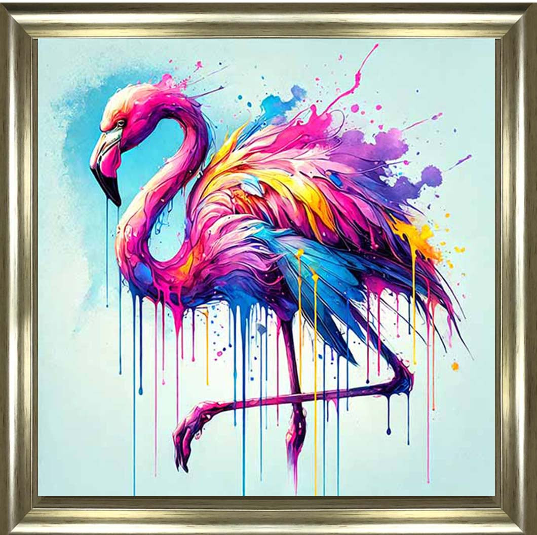 MD473 Multi Coloured Flamingo