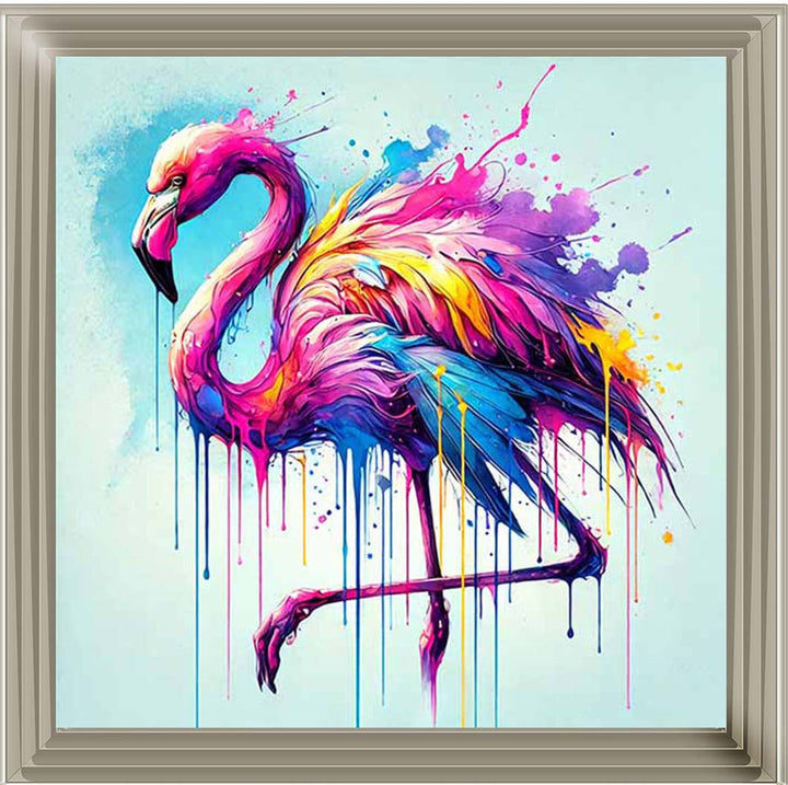 MD473 Multi Coloured Flamingo