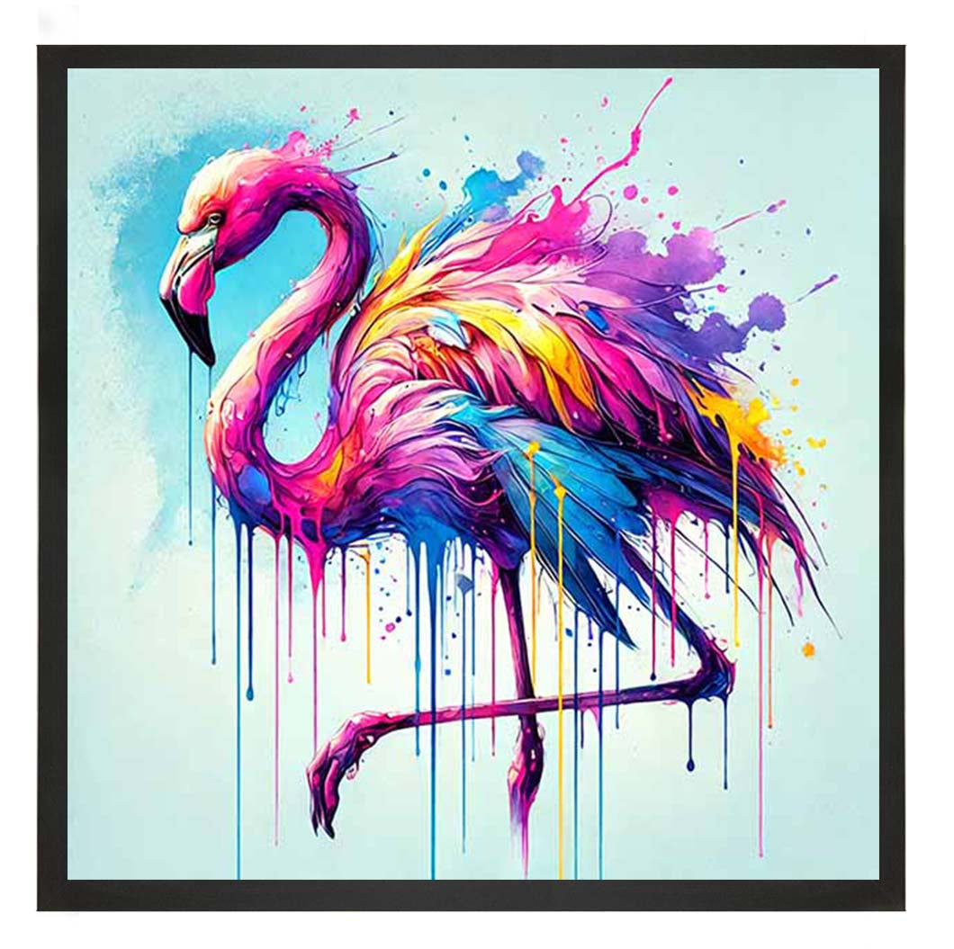 MD473 Multi Coloured Flamingo