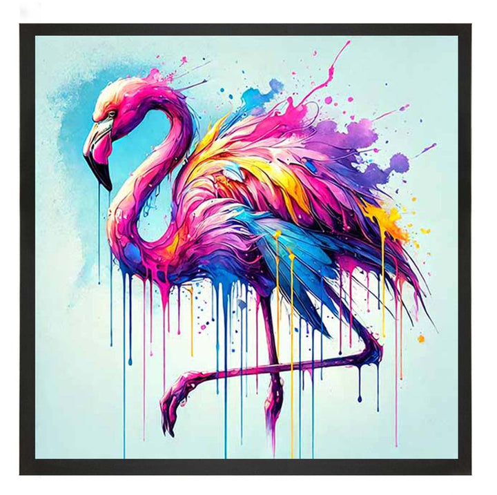MD473 Multi Coloured Flamingo