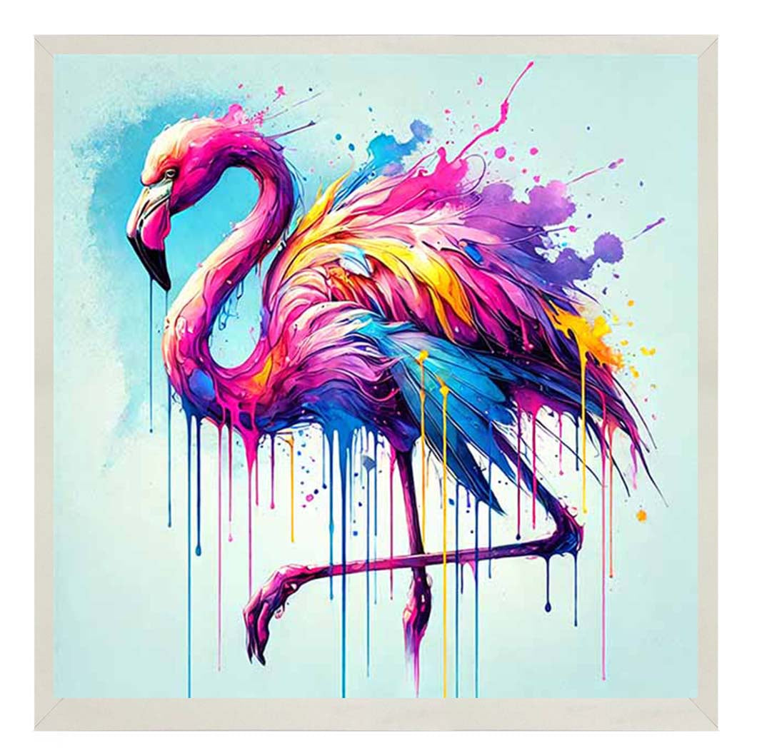 MD473 Multi Coloured Flamingo