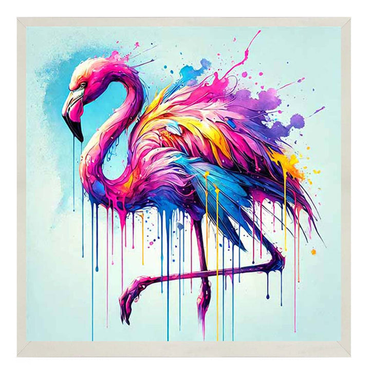 MD473 Multi Coloured Flamingo
