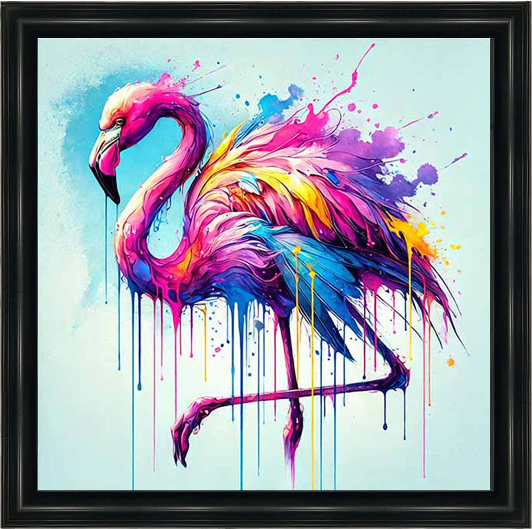 MD473 Multi Coloured Flamingo