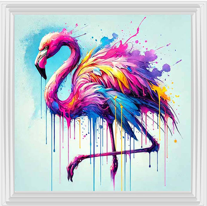 MD473 Multi Coloured Flamingo