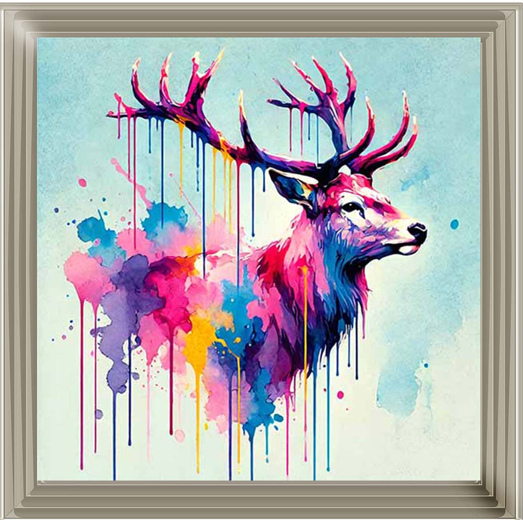 MD474 Multi Coloured Stag