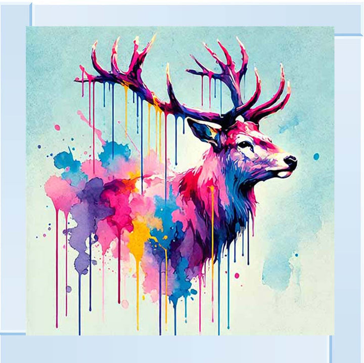 MD474 Multi Coloured Stag