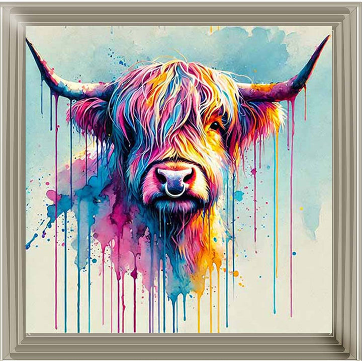 MD475 Multi Coloured Highland Cow