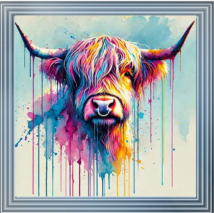 MD475 Multi Coloured Highland Cow