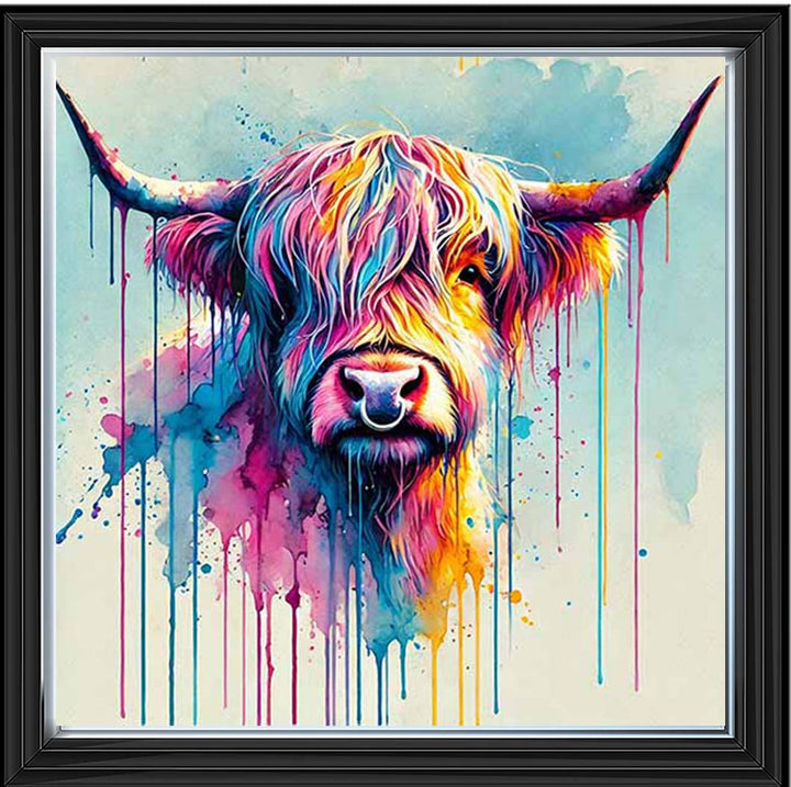 MD475 Multi Coloured Highland Cow
