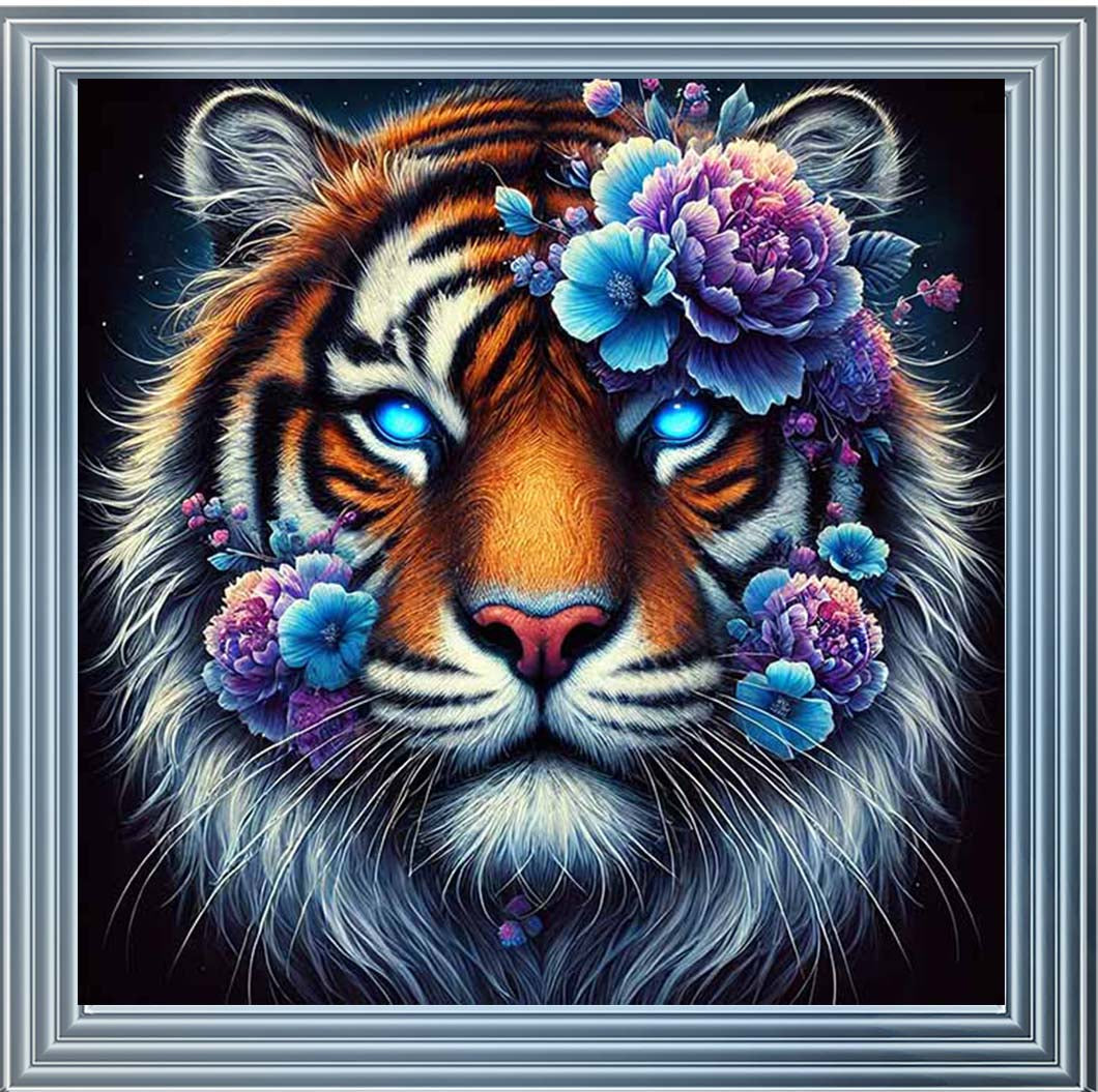 MD476 Tiger Blue Floral Head