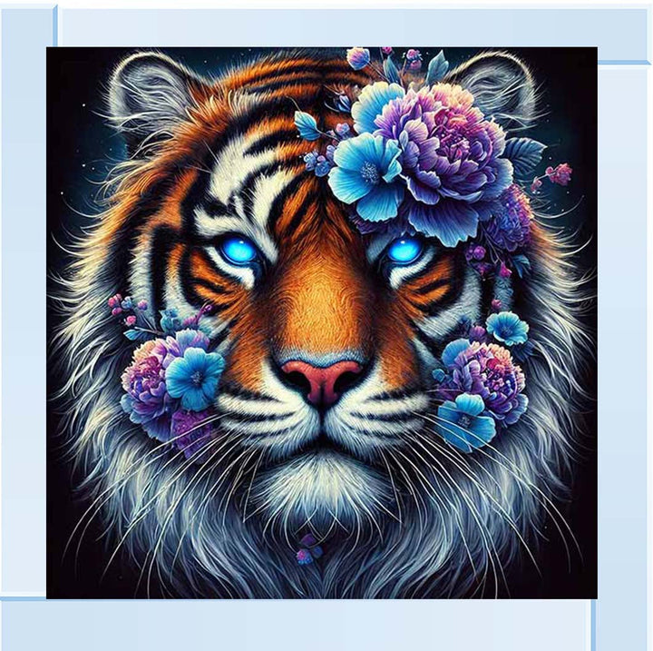 MD476 Tiger Blue Floral Head