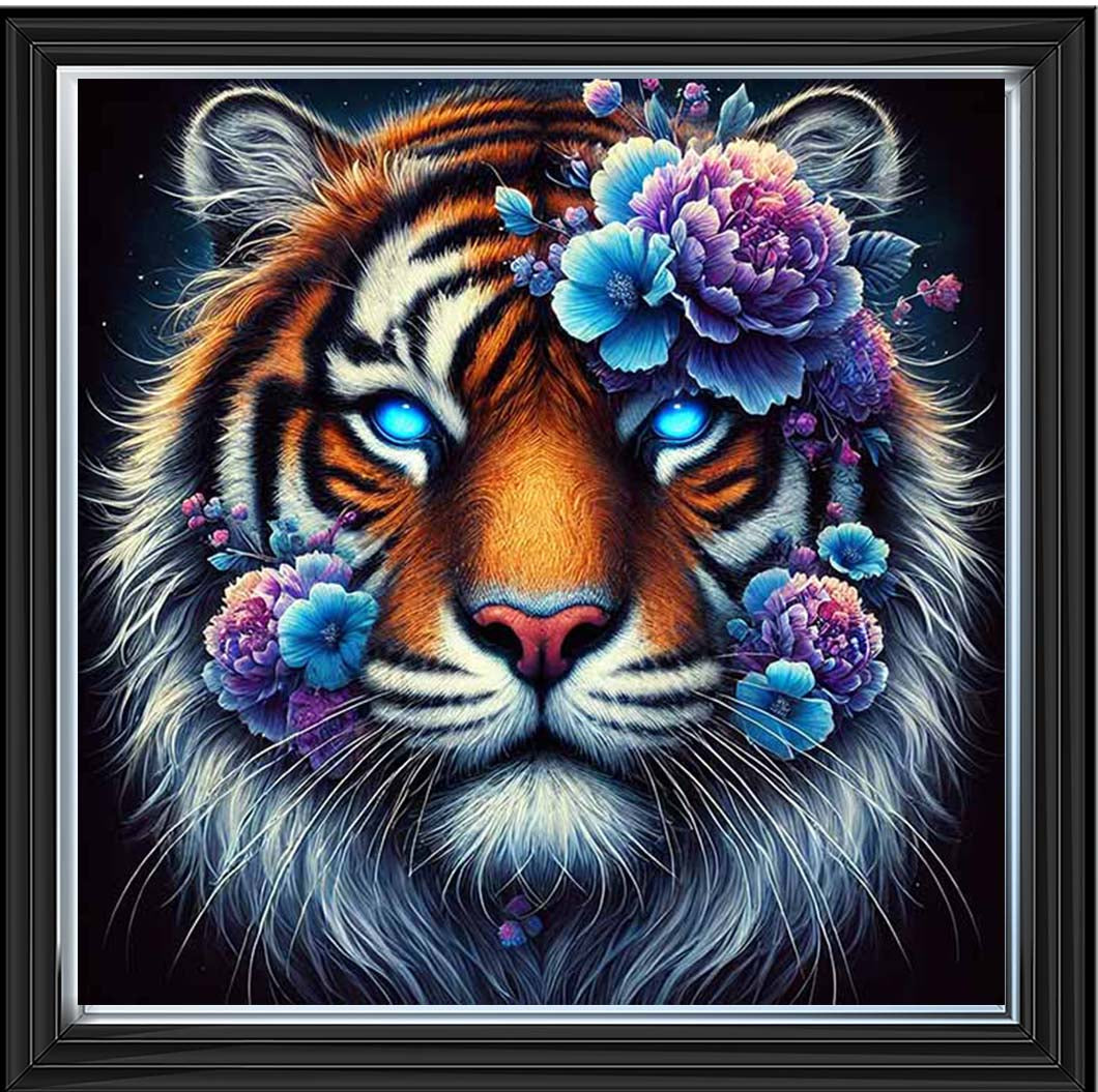 MD476 Tiger Blue Floral Head