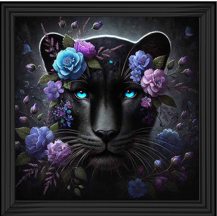 MD479 Cat Purple Floral Head