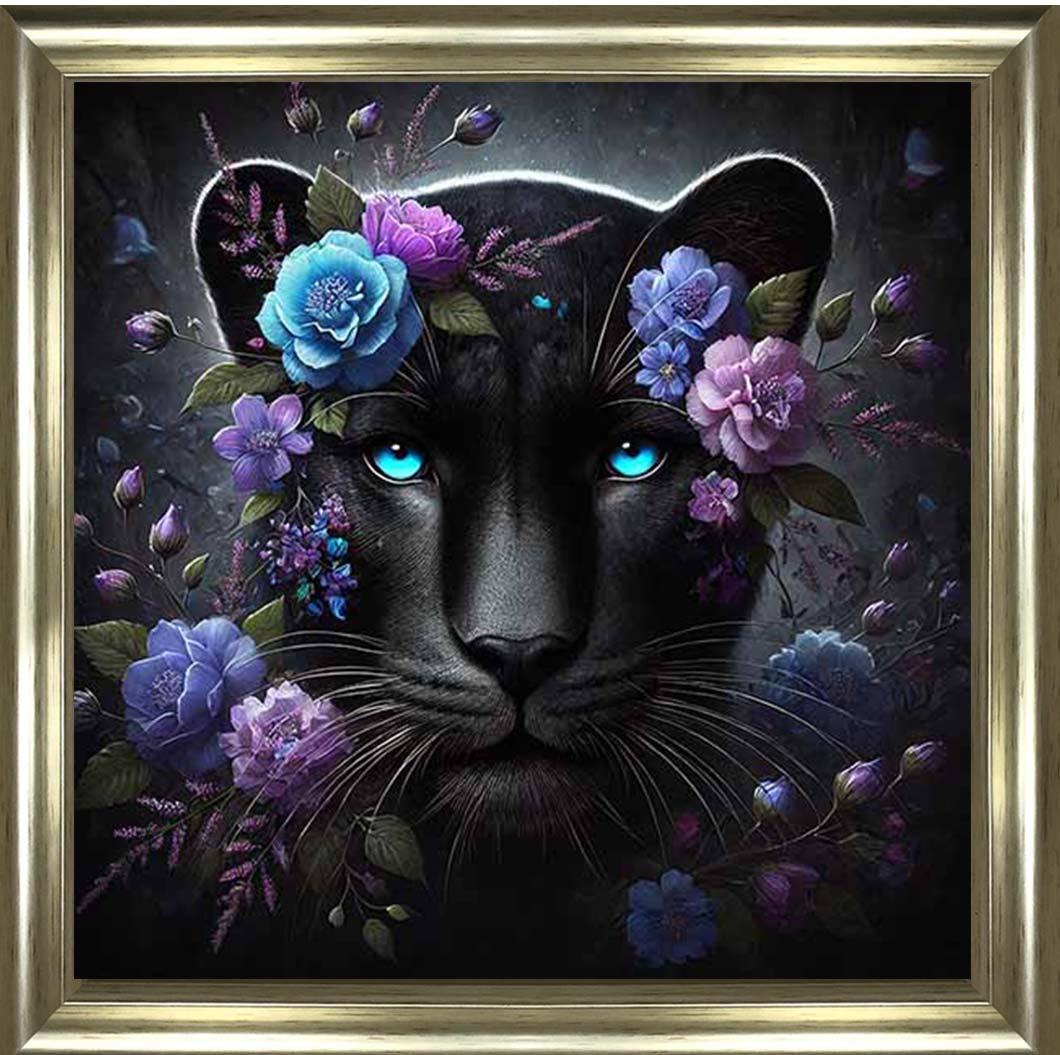 MD479 Cat Purple Floral Head