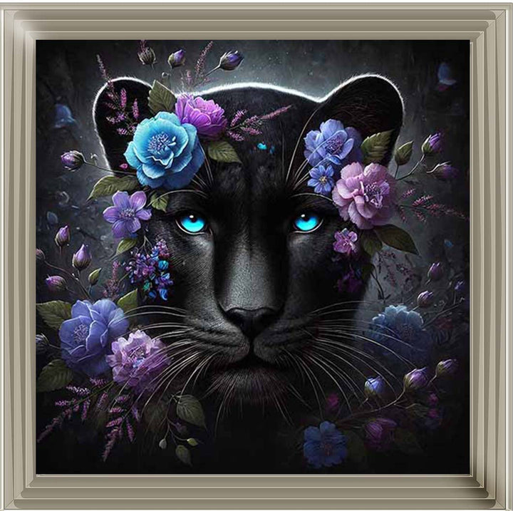 MD479 Cat Purple Floral Head