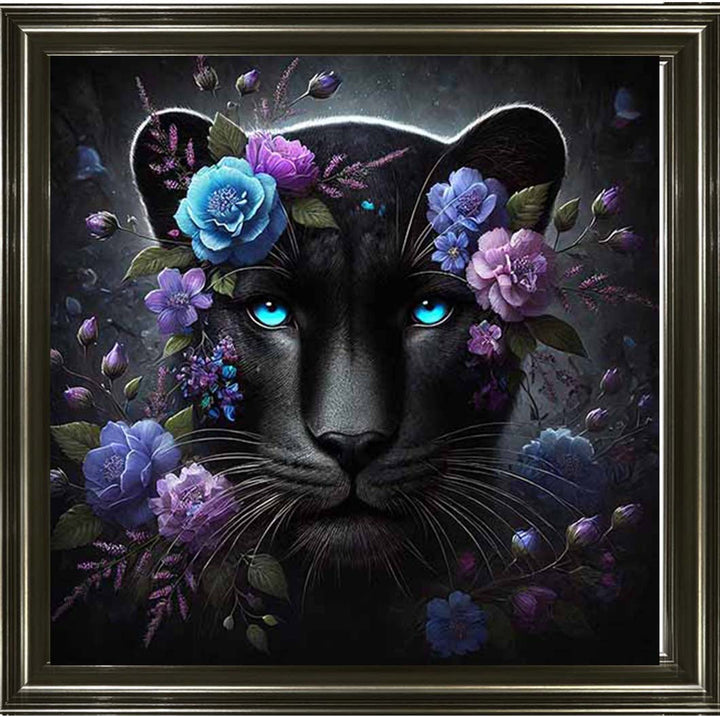 MD479 Cat Purple Floral Head