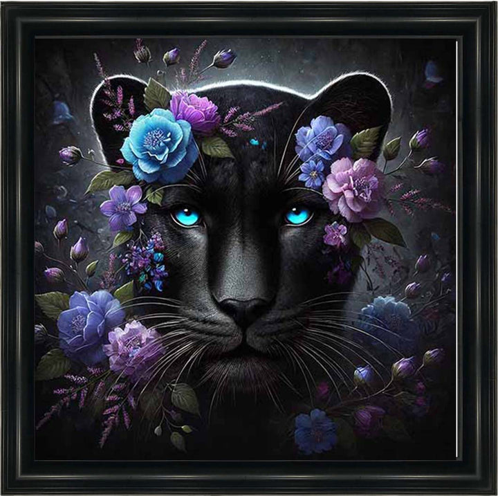 MD479 Cat Purple Floral Head