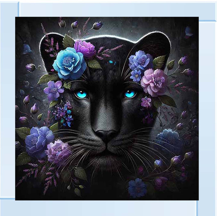 MD479 Cat Purple Floral Head