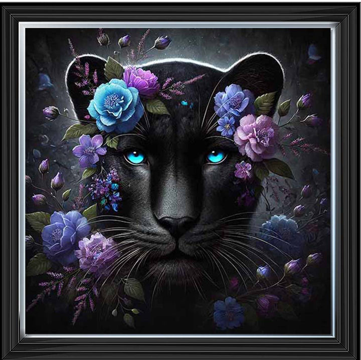 MD479 Cat Purple Floral Head