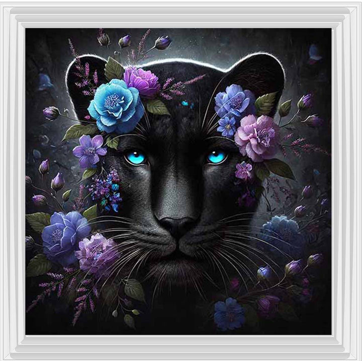 MD479 Cat Purple Floral Head