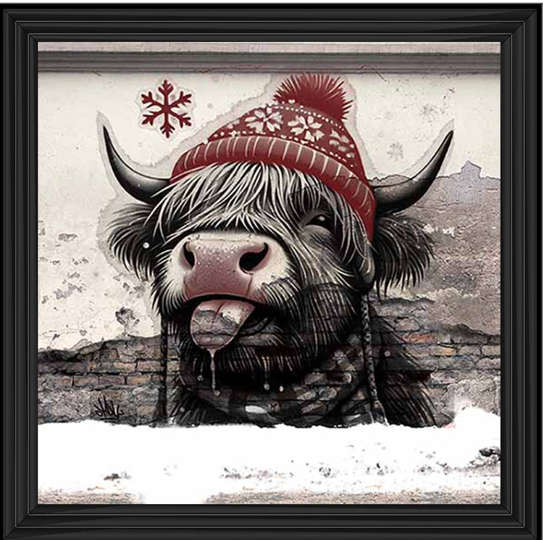 MD489 Baby Cow Winter Hat