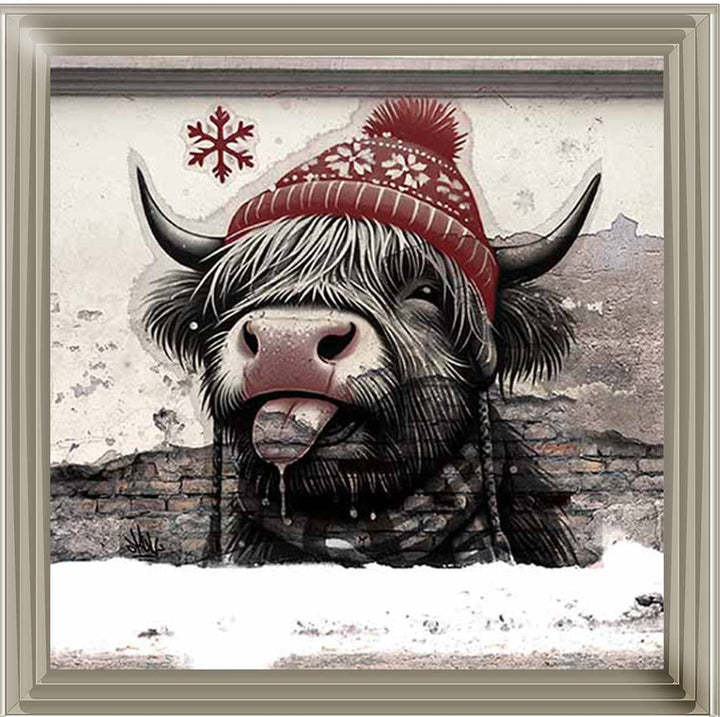 MD489 Baby Cow Winter Hat