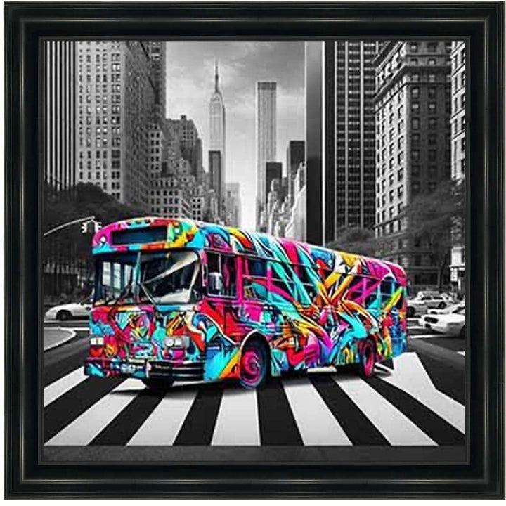MD535 Graffiti Bus Red