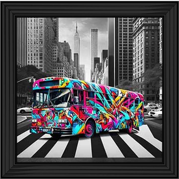 MD535 Graffiti Bus Red