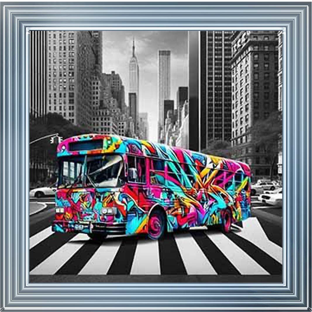 MD535 Graffiti Bus Red