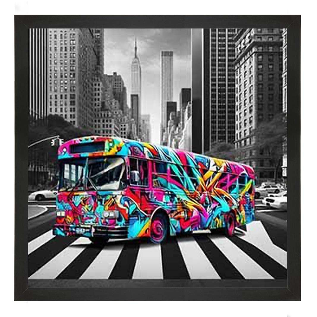MD535 Graffiti Bus Red