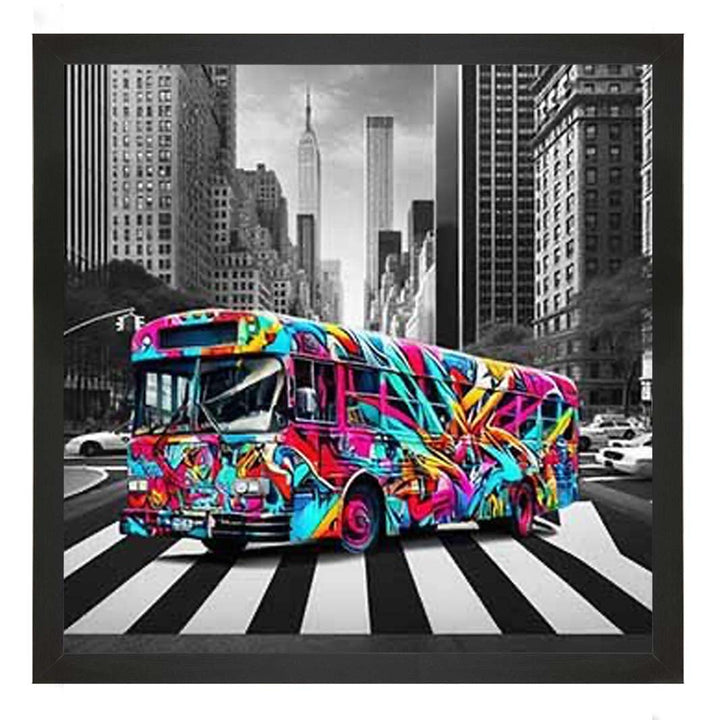 MD535 Graffiti Bus Red