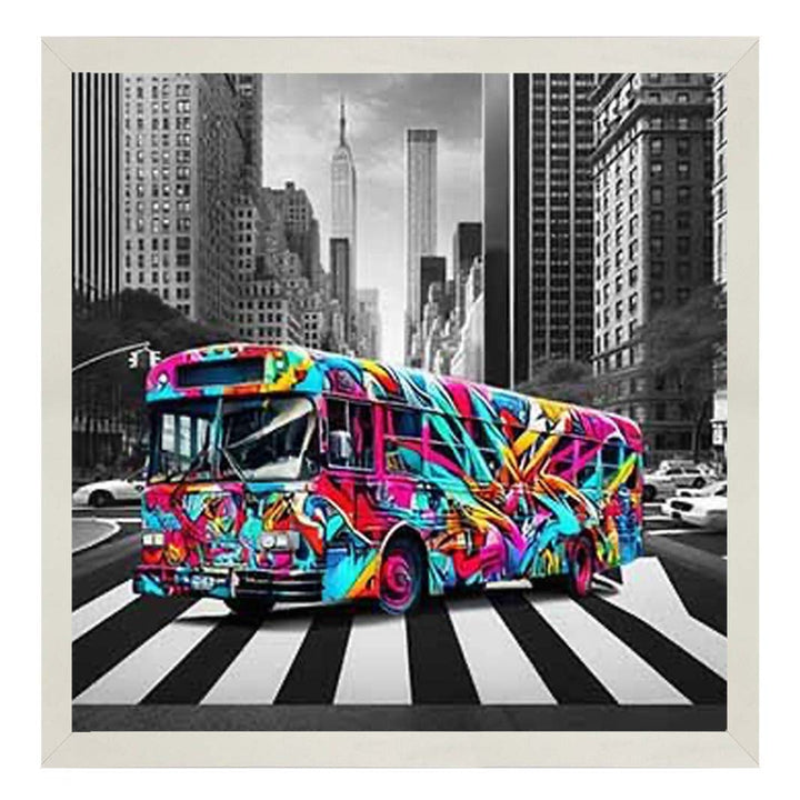 MD535 Graffiti Bus Red