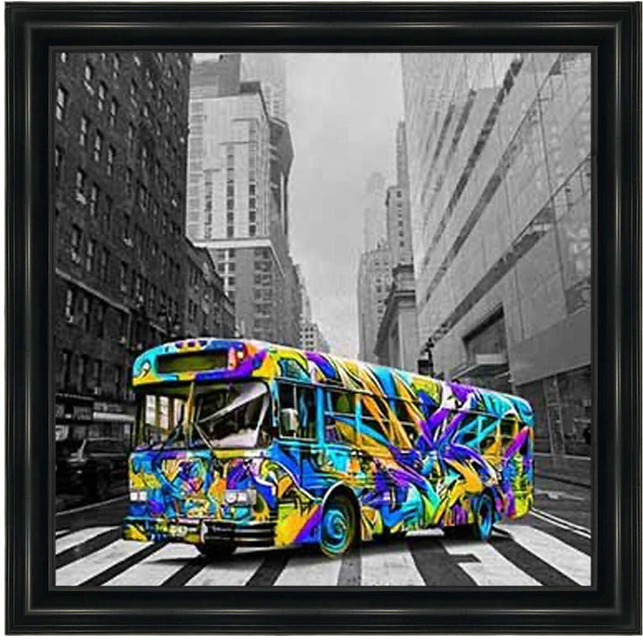 MD536 Graffiti Bus Blue