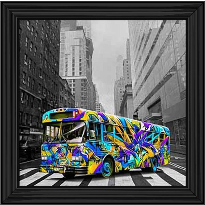 MD536 Graffiti Bus Blue