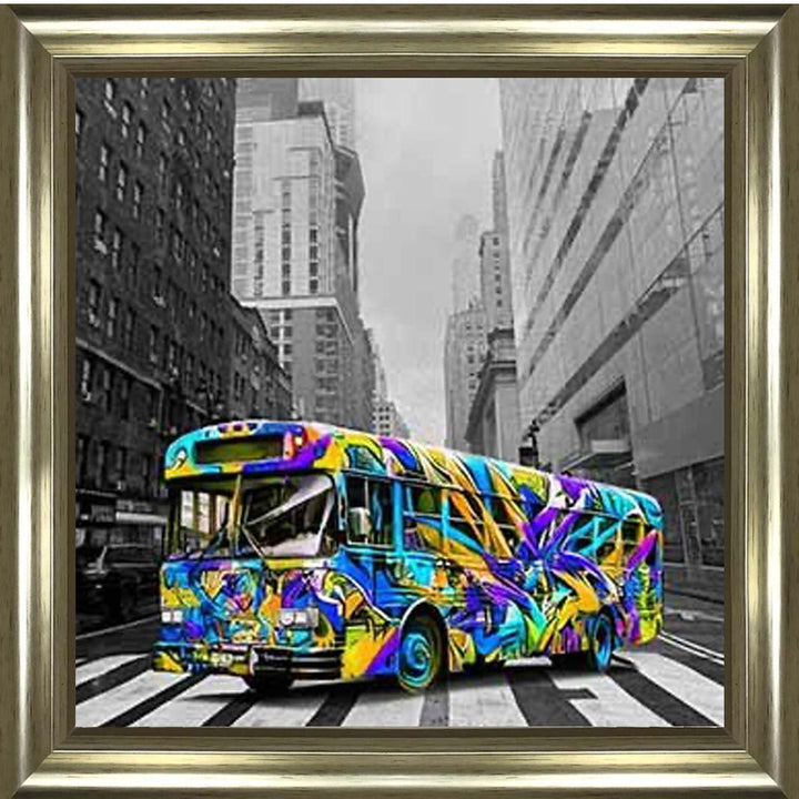 MD536 Graffiti Bus Blue