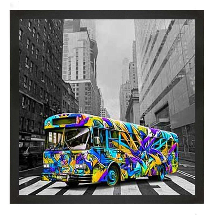 MD536 Graffiti Bus Blue
