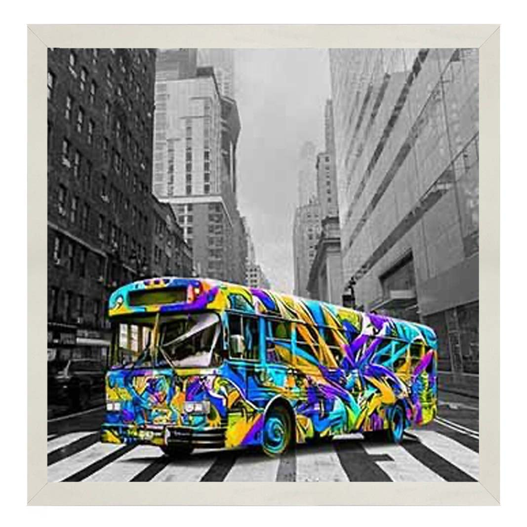 MD536 Graffiti Bus Blue