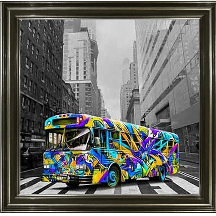 MD536 Graffiti Bus Blue