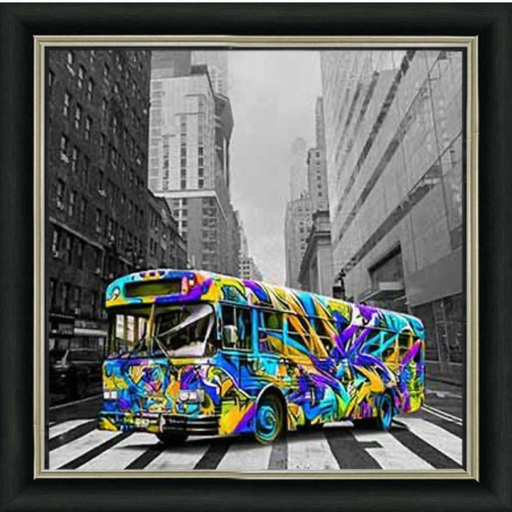 MD536 Graffiti Bus Blue