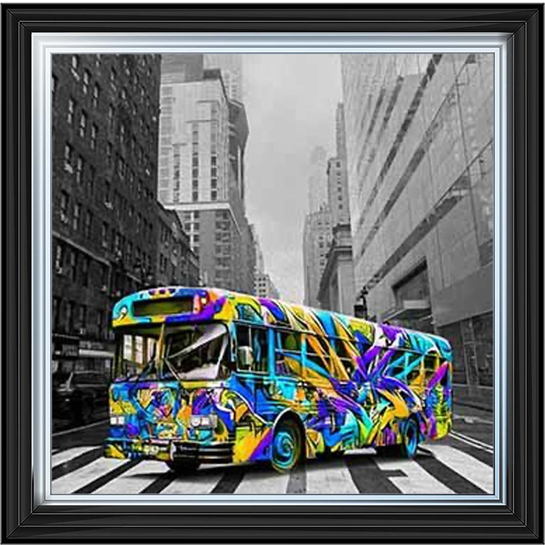 MD536 Graffiti Bus Blue