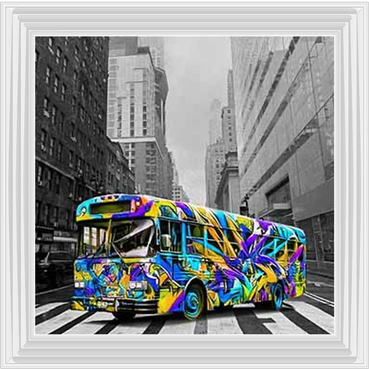 MD536 Graffiti Bus Blue