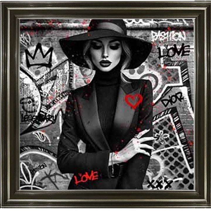 MD539-B&W Lady With Hat