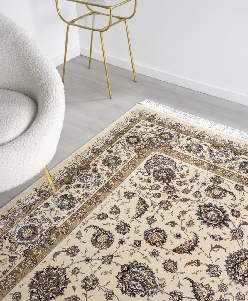 Minyatur Persian Garden Cream Traditional Rug